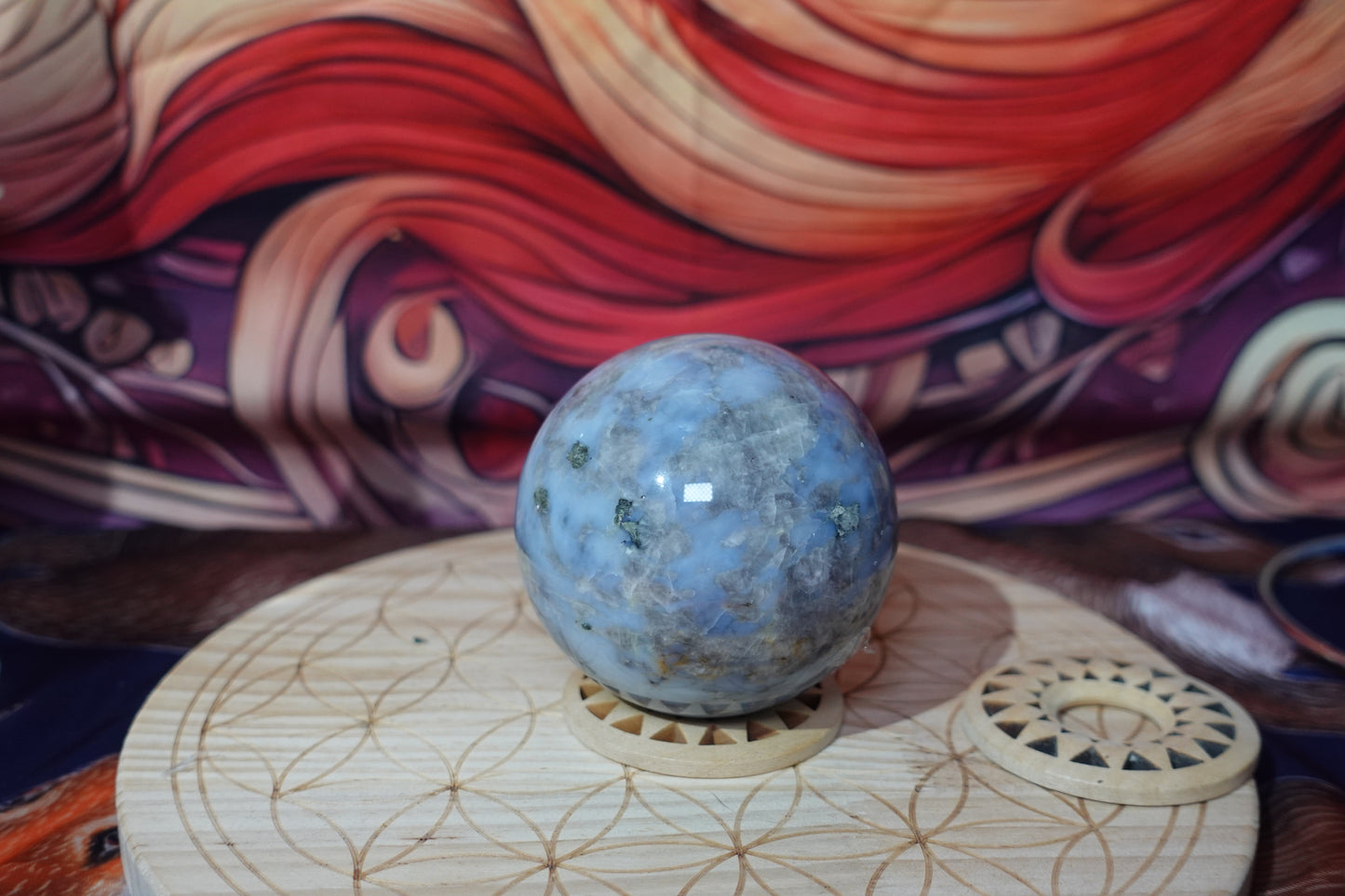 Blue Opal Sphere