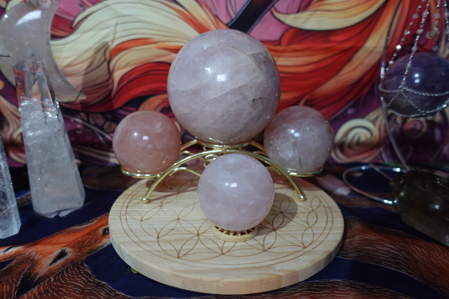 Rose Quartz Spheres