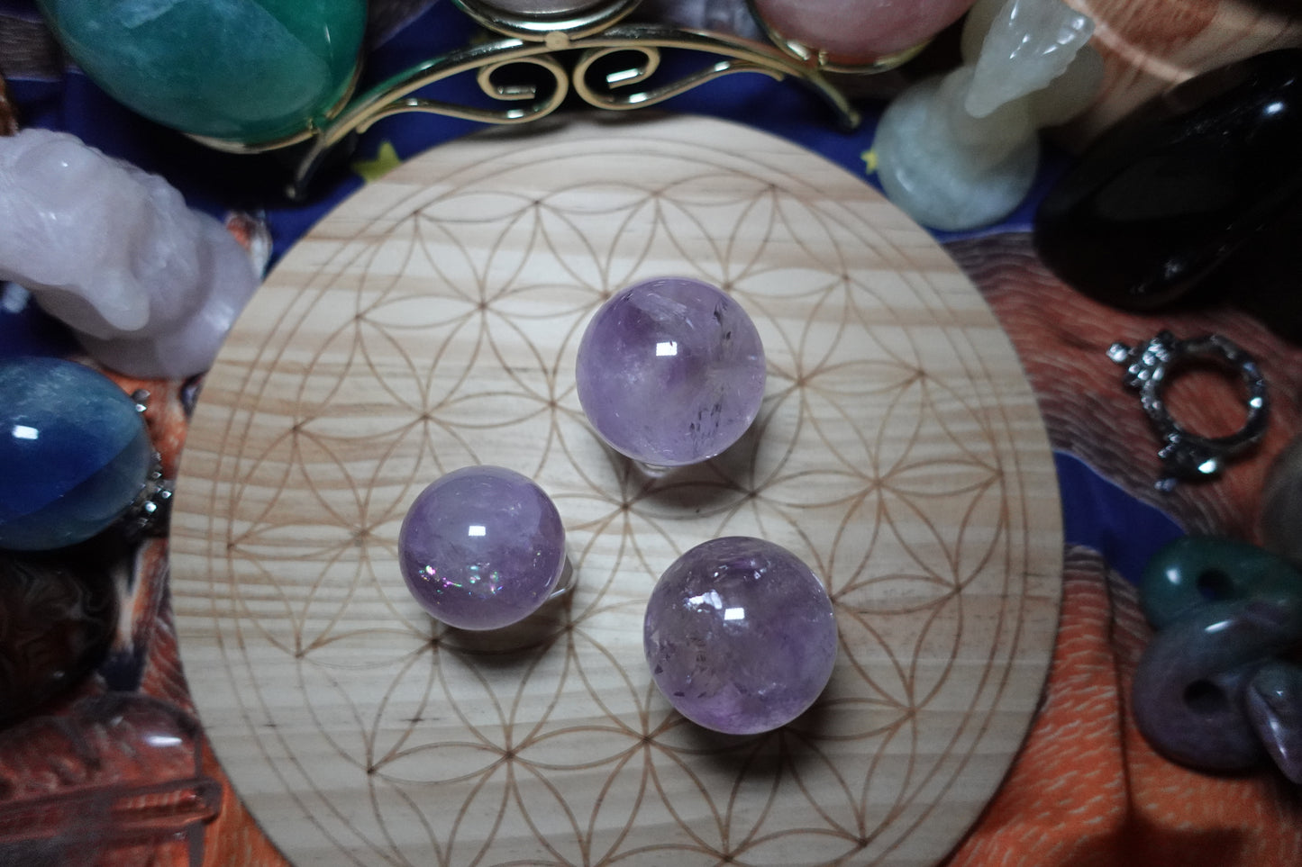 AA Grade Amethyst Small Spheres