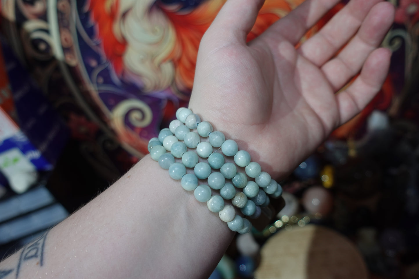 8mm Beaded Crystal Bracelets