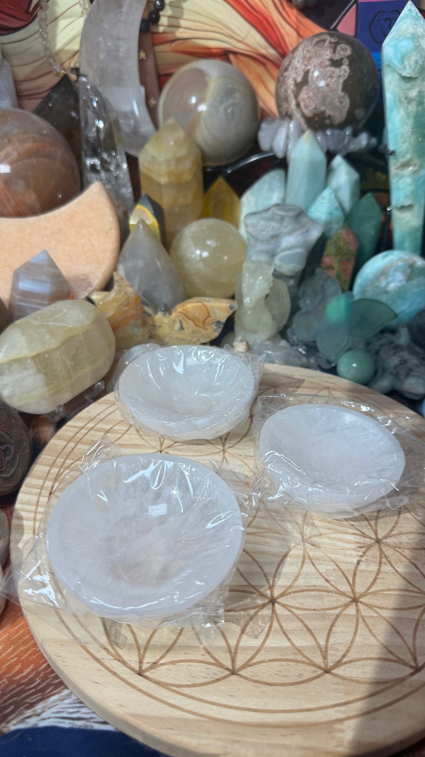 Small Selenite Bowl - 55mm to 70mm