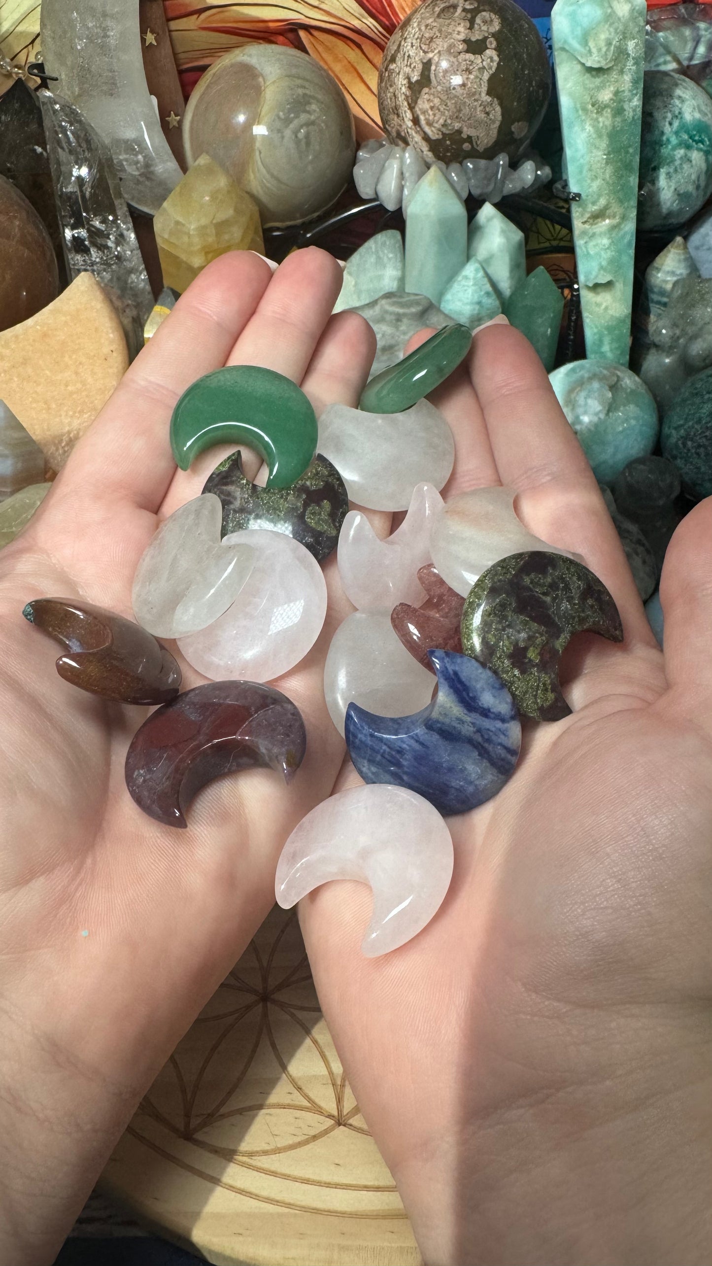 Mini Moon Carvings