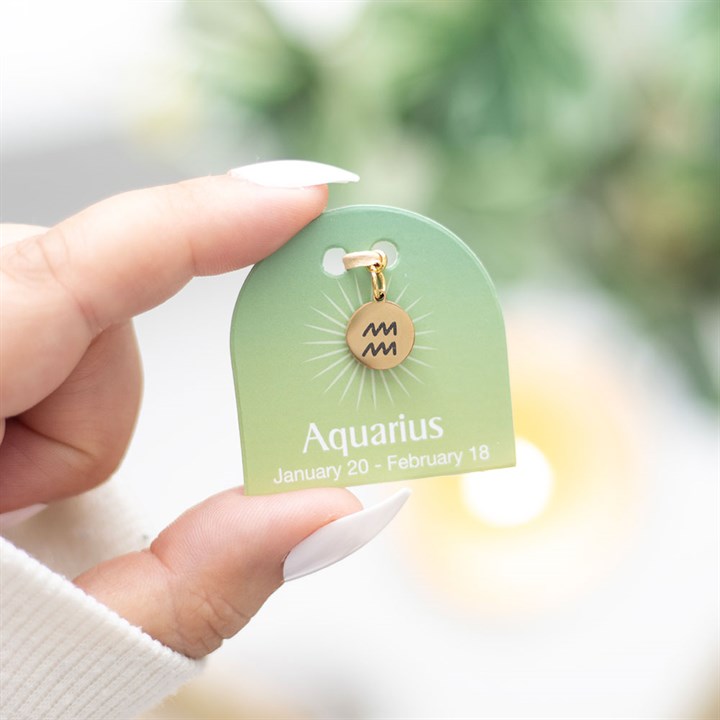 Gold Tone Zodiac Sign Charm