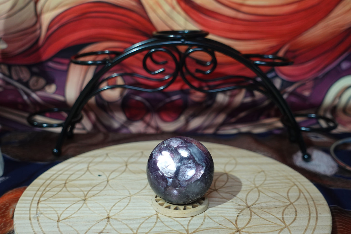 Purple Mica Spheres