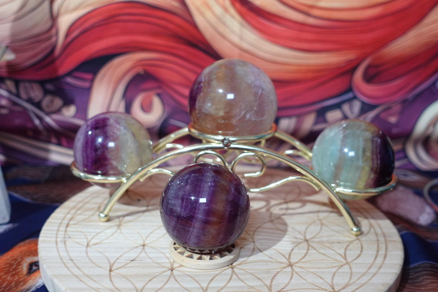 Banded Fluorite Spheres
