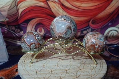 Money Agate Spheres