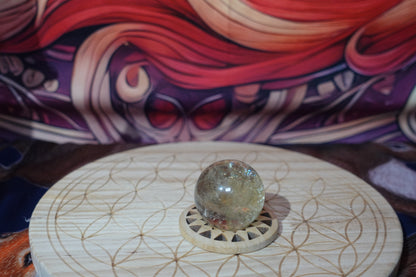 Smokey & Golden Healer Quartz Spheres