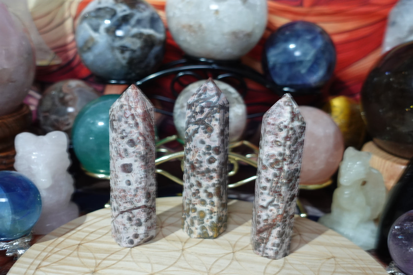Leopard Skin Jasper Tower