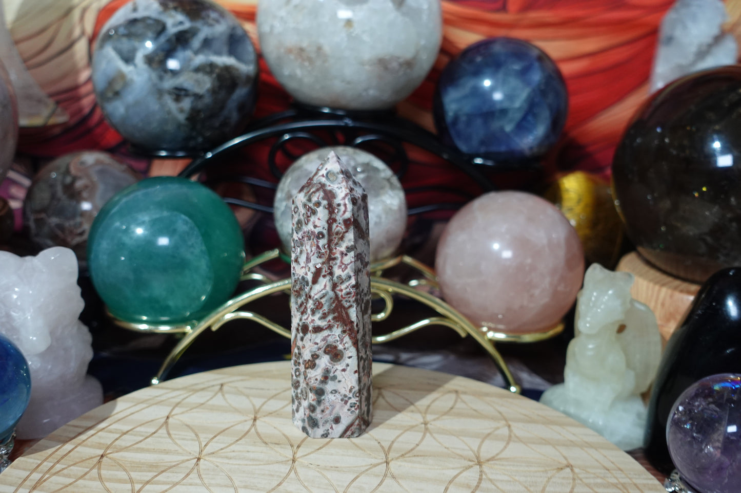 Leopard Skin Jasper Tower