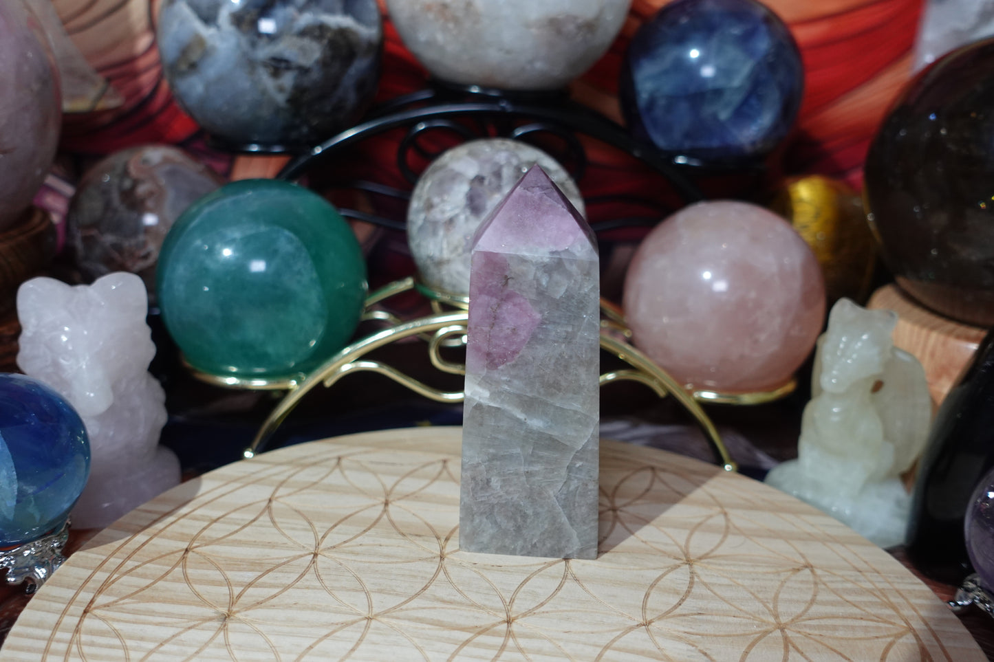 Pink Tourmaline Tower