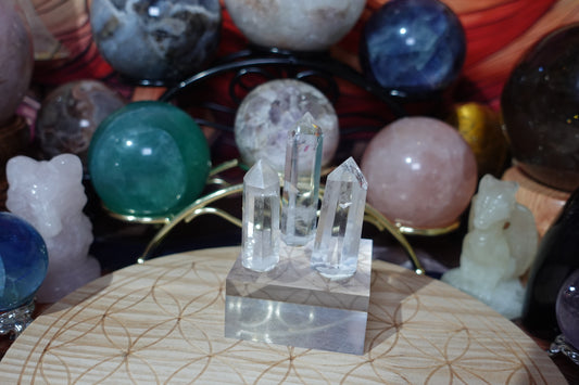 A Grade Clear Quartz Towers