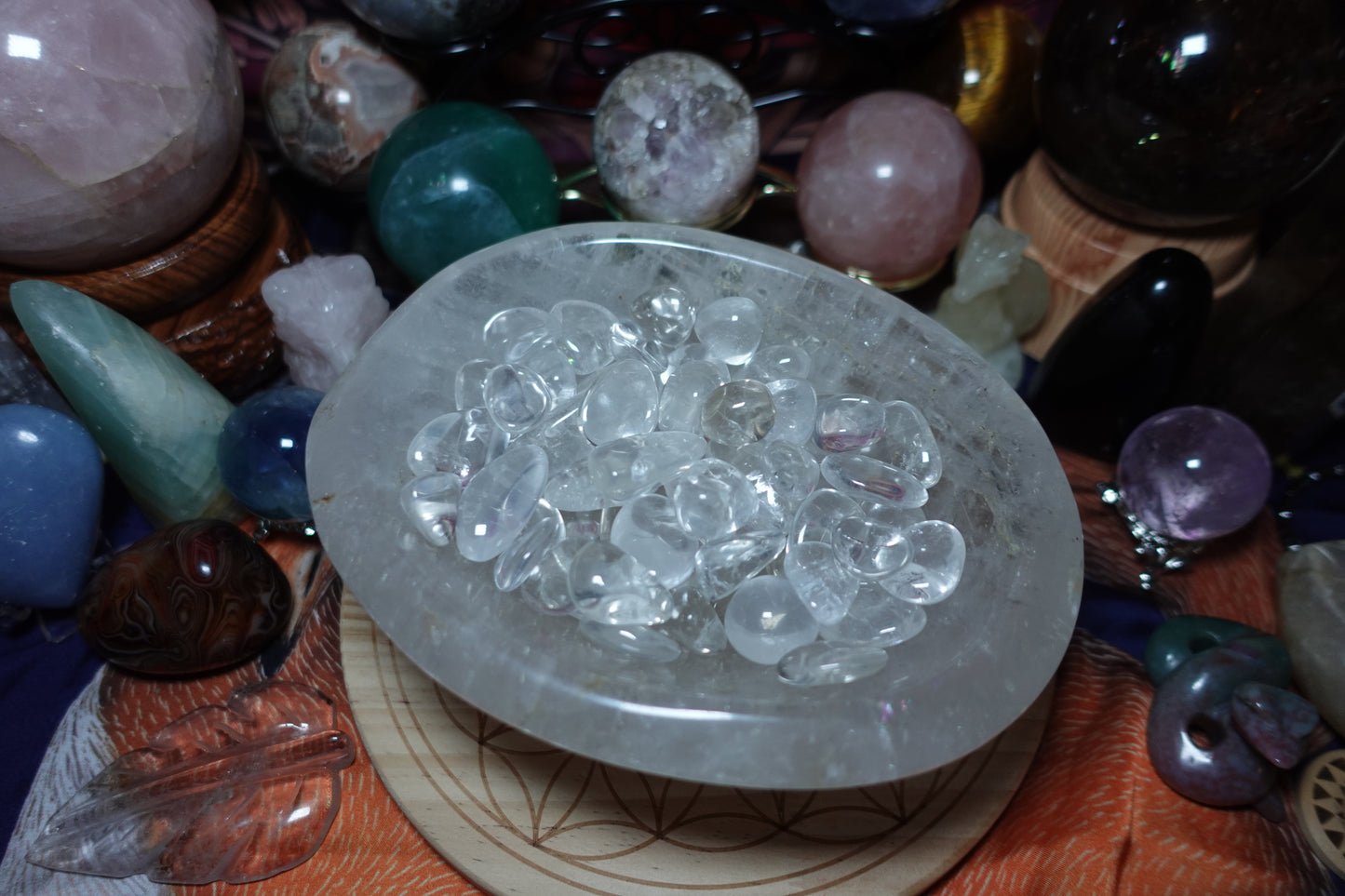 Clear Quartz Tumbles