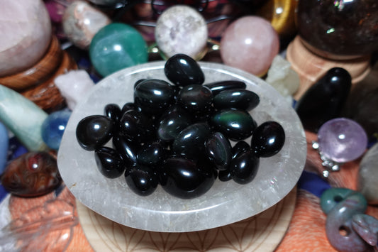 Rainbow Obsidian Tumbles