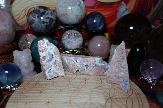 Pink Agate Freeforms