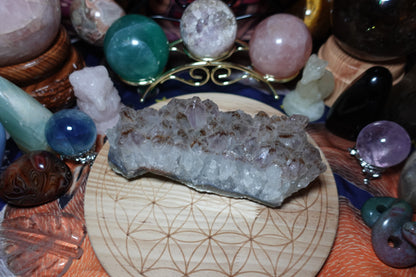 Large Amethyst with Iron points Raw