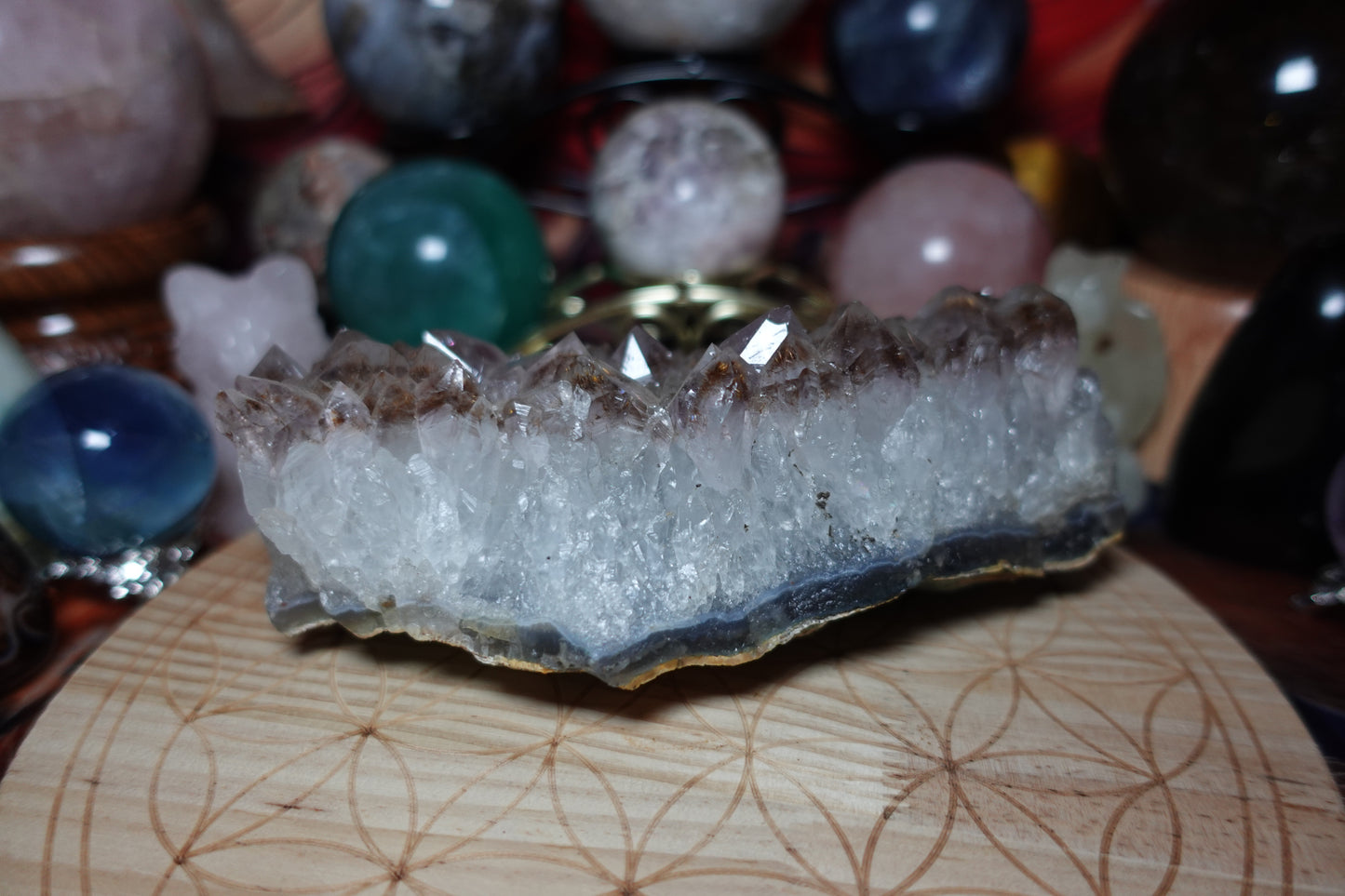 Large Amethyst with Iron points Raw
