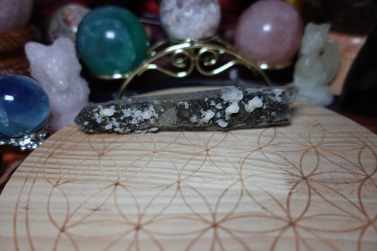 Quartz with calcite Raw Point