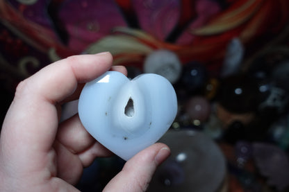 Drewsey Agate Heart Carvings