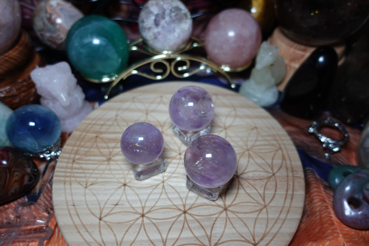 AA Grade Amethyst Small Spheres