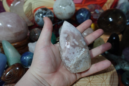 Pink Amethyst Flower Agate Carving