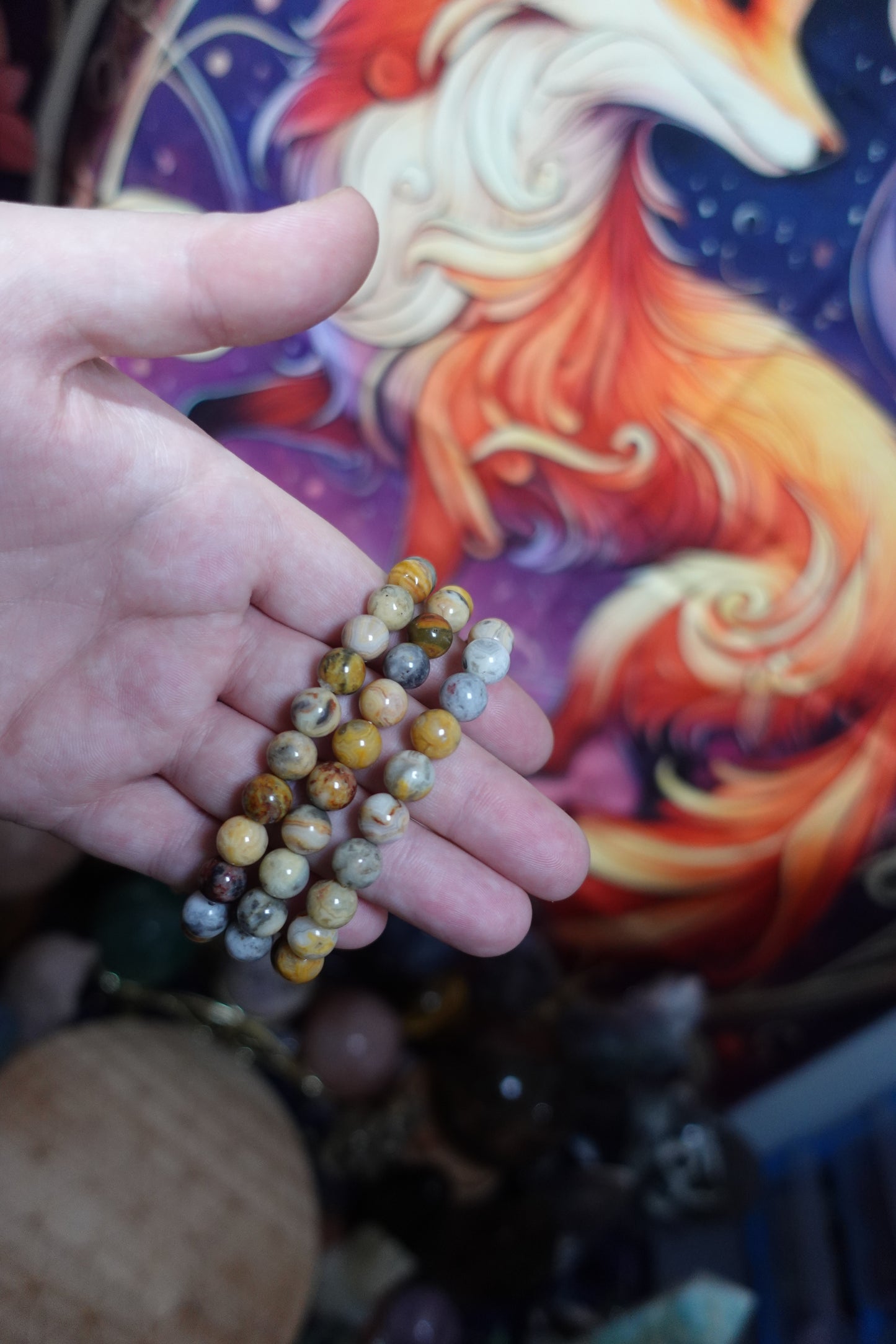 8mm Beaded Crystal Bracelets
