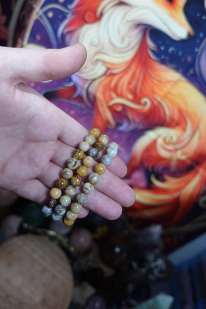 8mm Beaded Crystal Bracelets