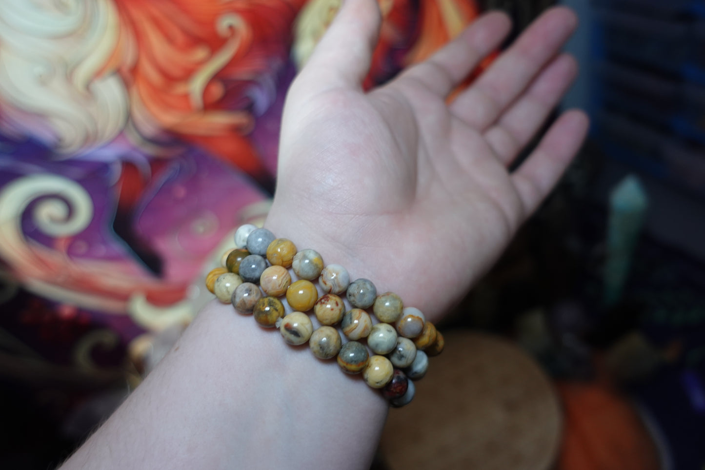 8mm Beaded Crystal Bracelets