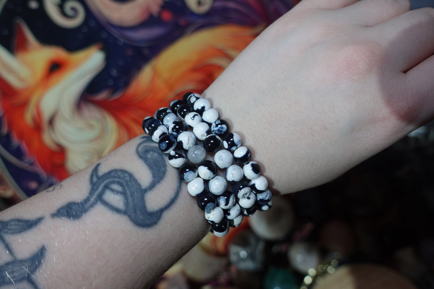 8mm Beaded Crystal Bracelets