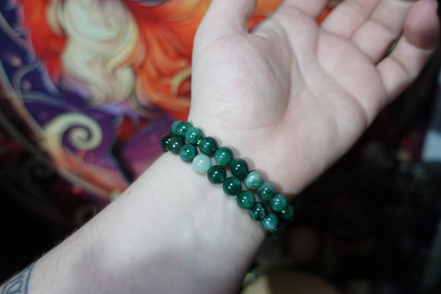 8mm Beaded Crystal Bracelets