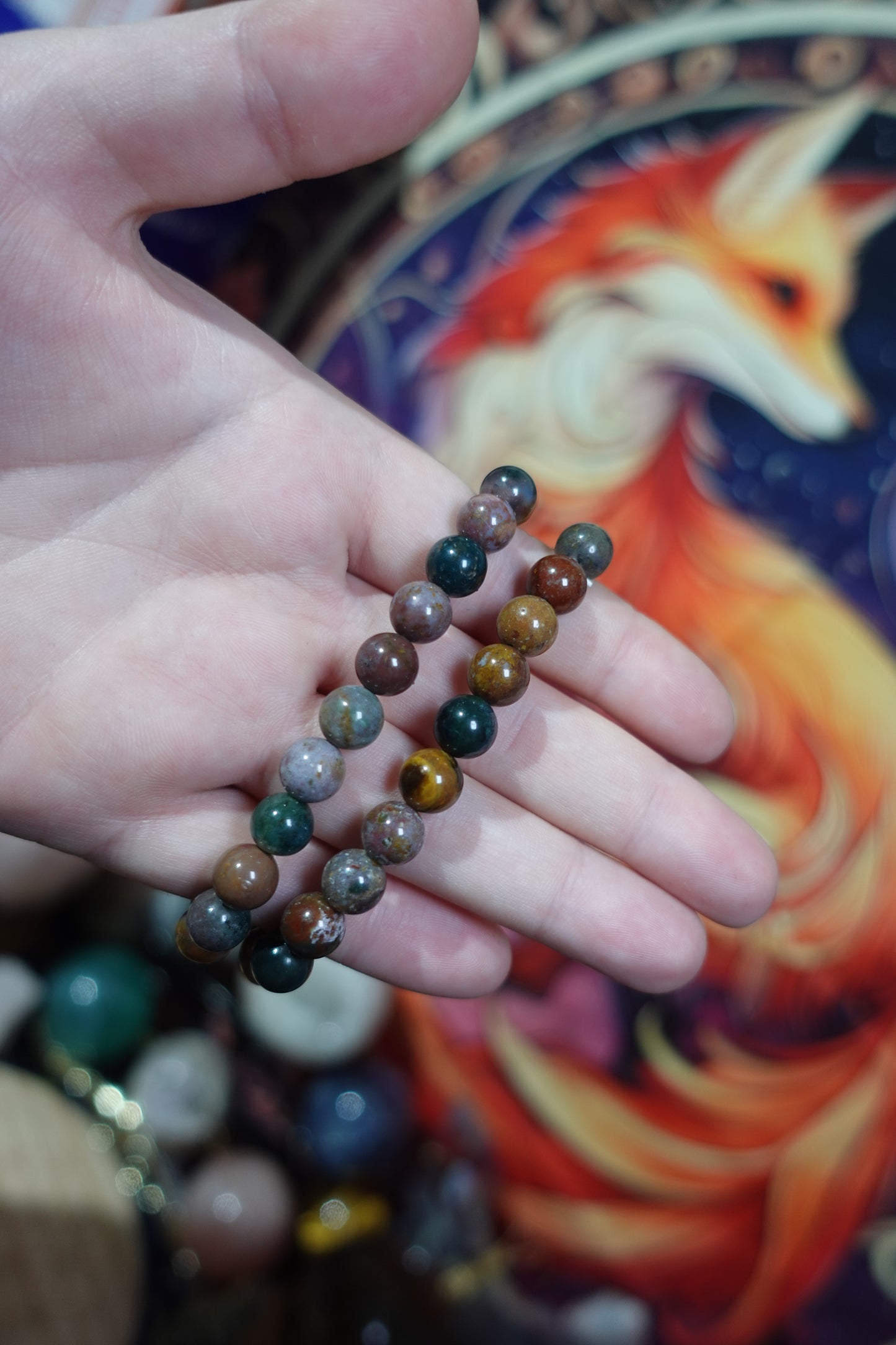 8mm Beaded Crystal Bracelets