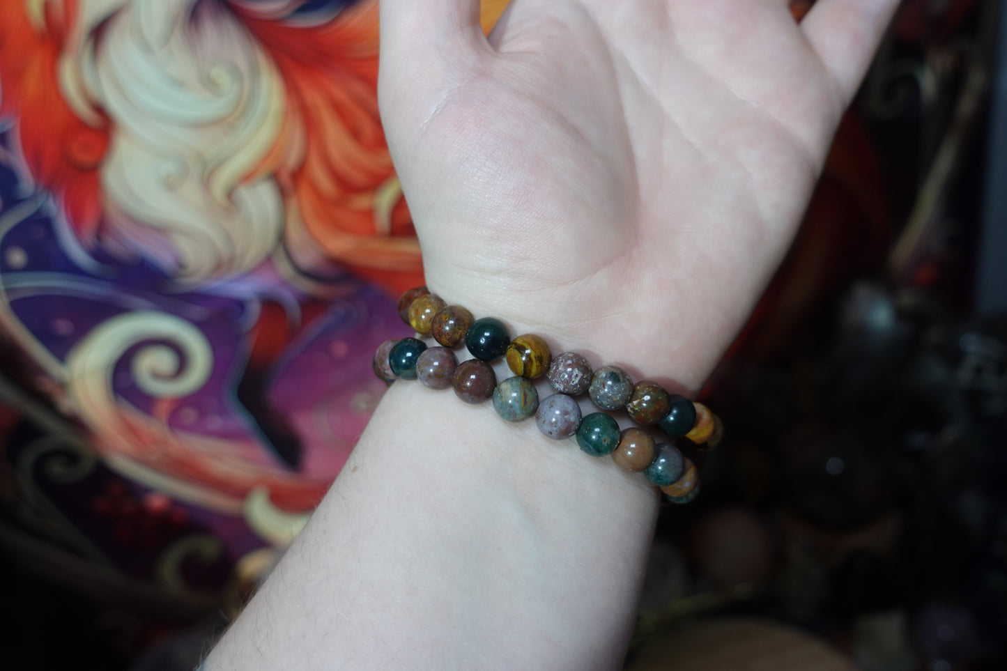 8mm Beaded Crystal Bracelets
