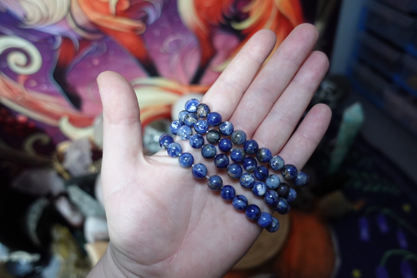 8mm Beaded Crystal Bracelets
