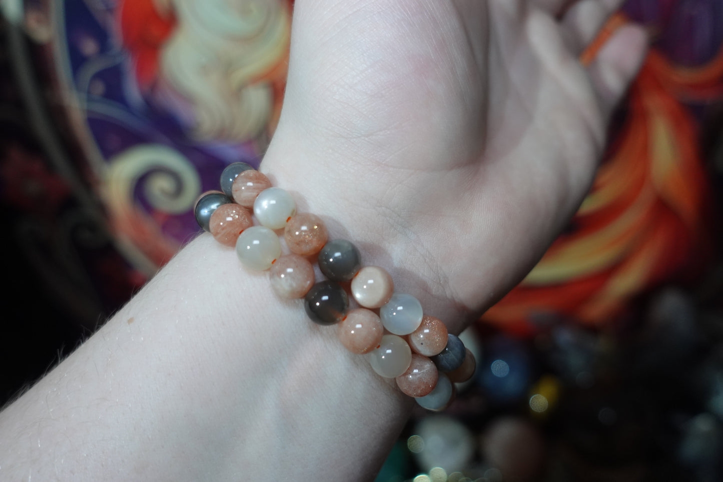 8mm Beaded Crystal Bracelets