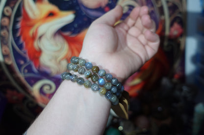 8mm Beaded Crystal Bracelets
