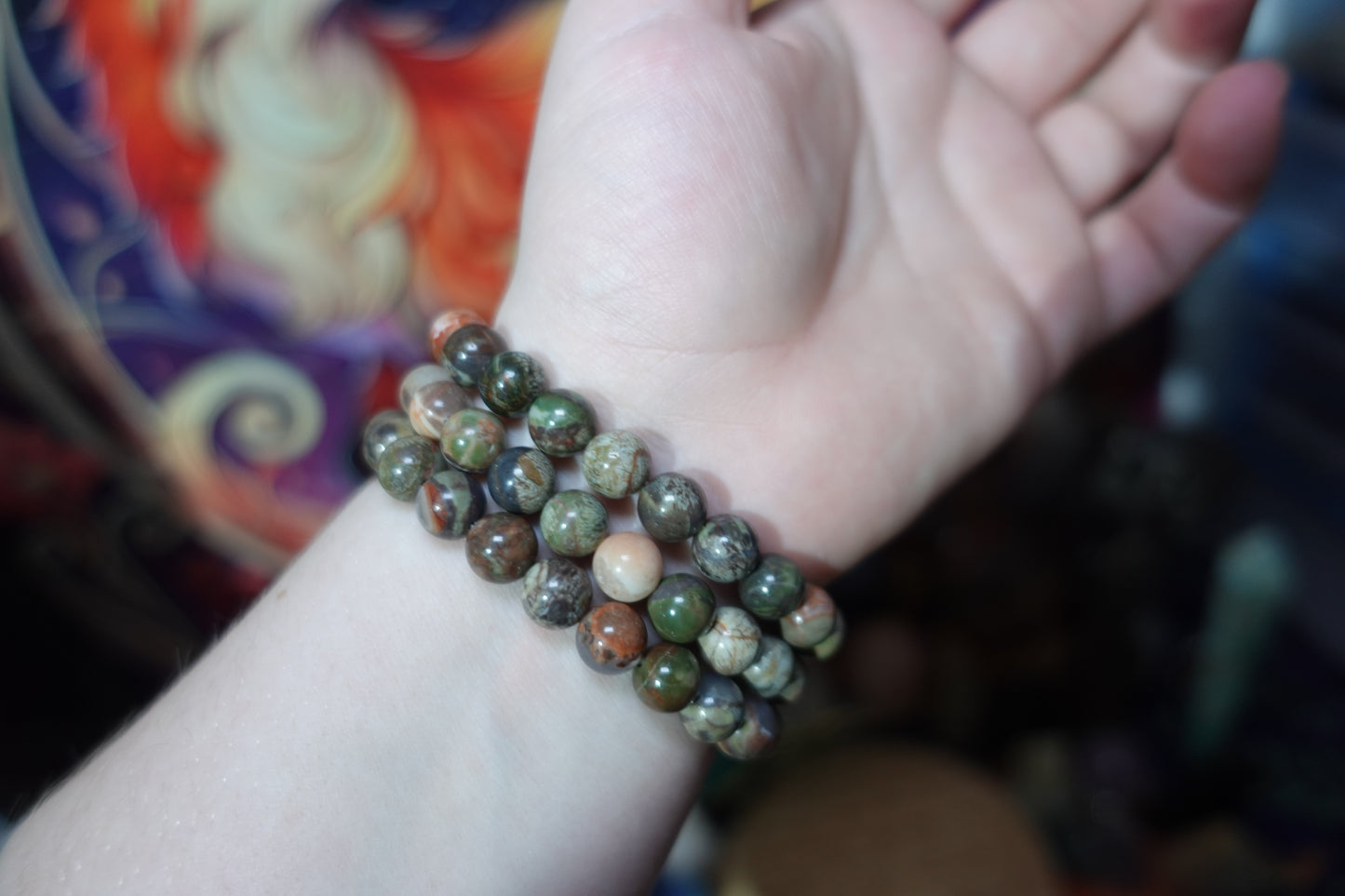 8mm Beaded Crystal Bracelets