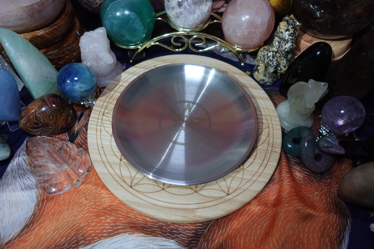 Pentagram Silver Plate