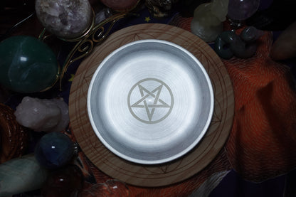 Pentagram Silver Plate
