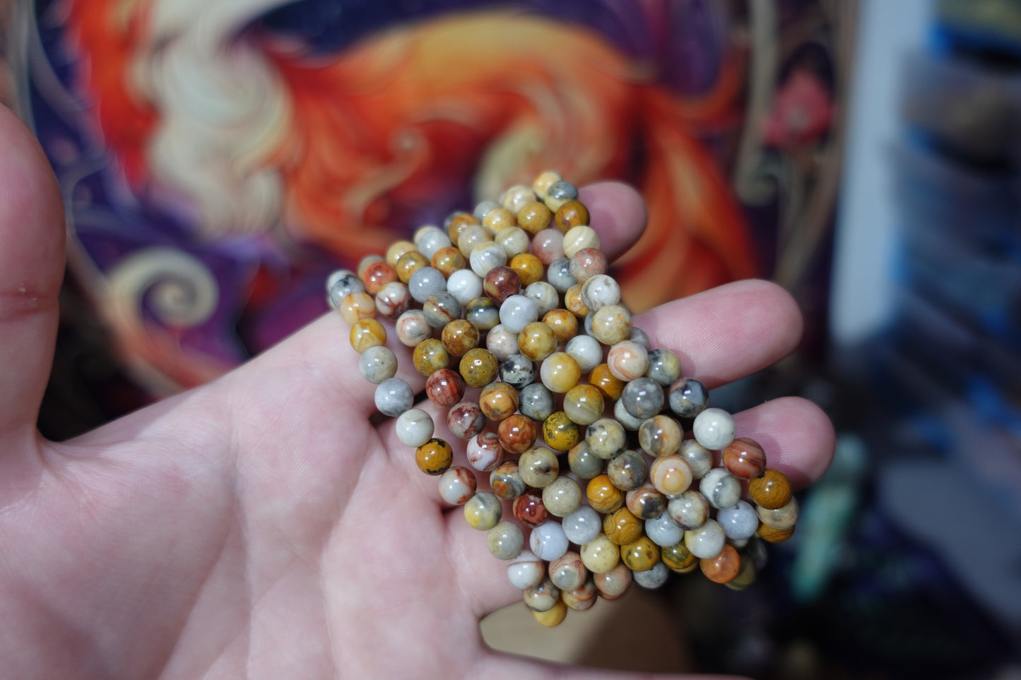 6mm Beaded Crystal Bracelets