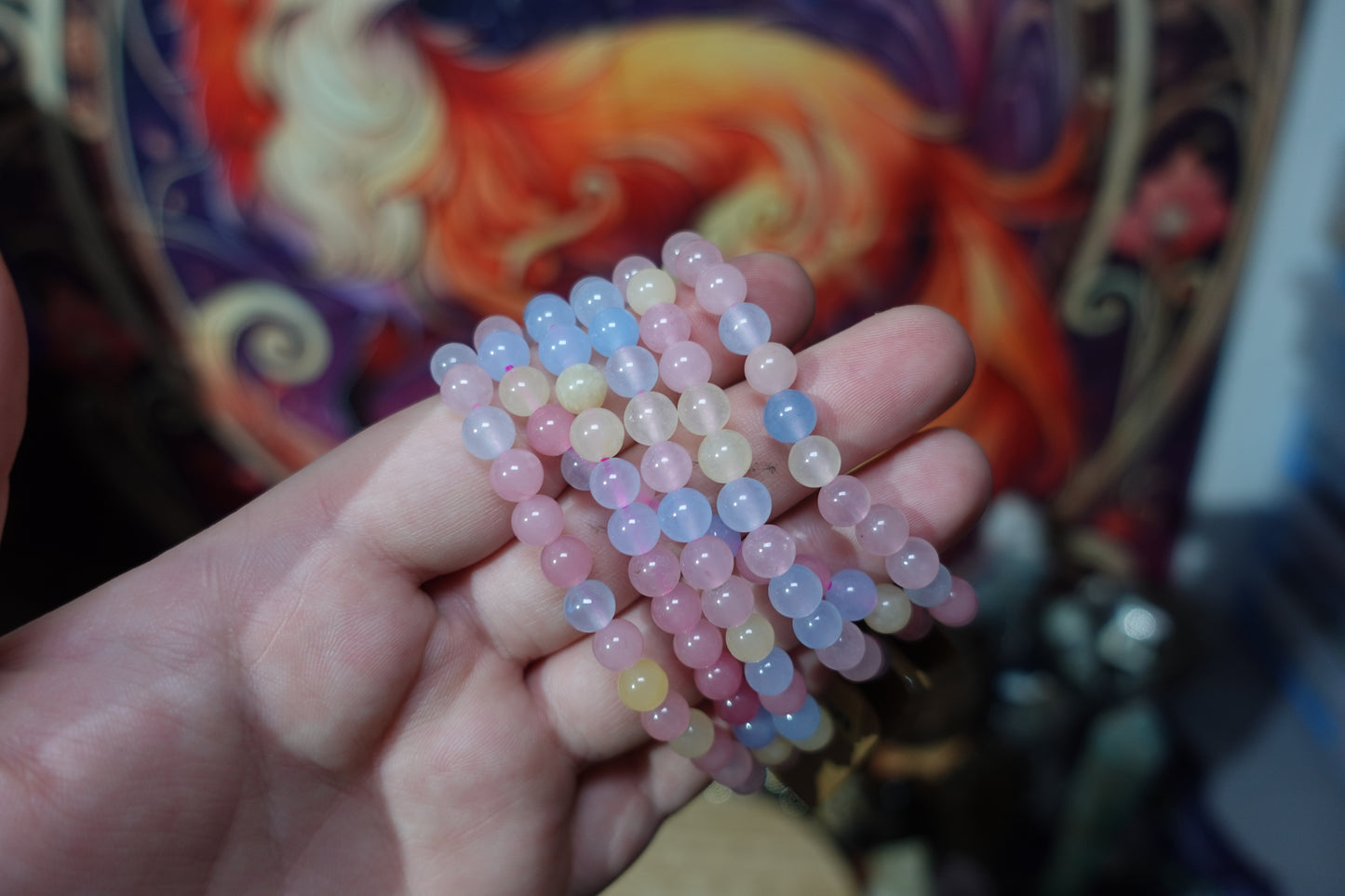 6mm Beaded Crystal Bracelets
