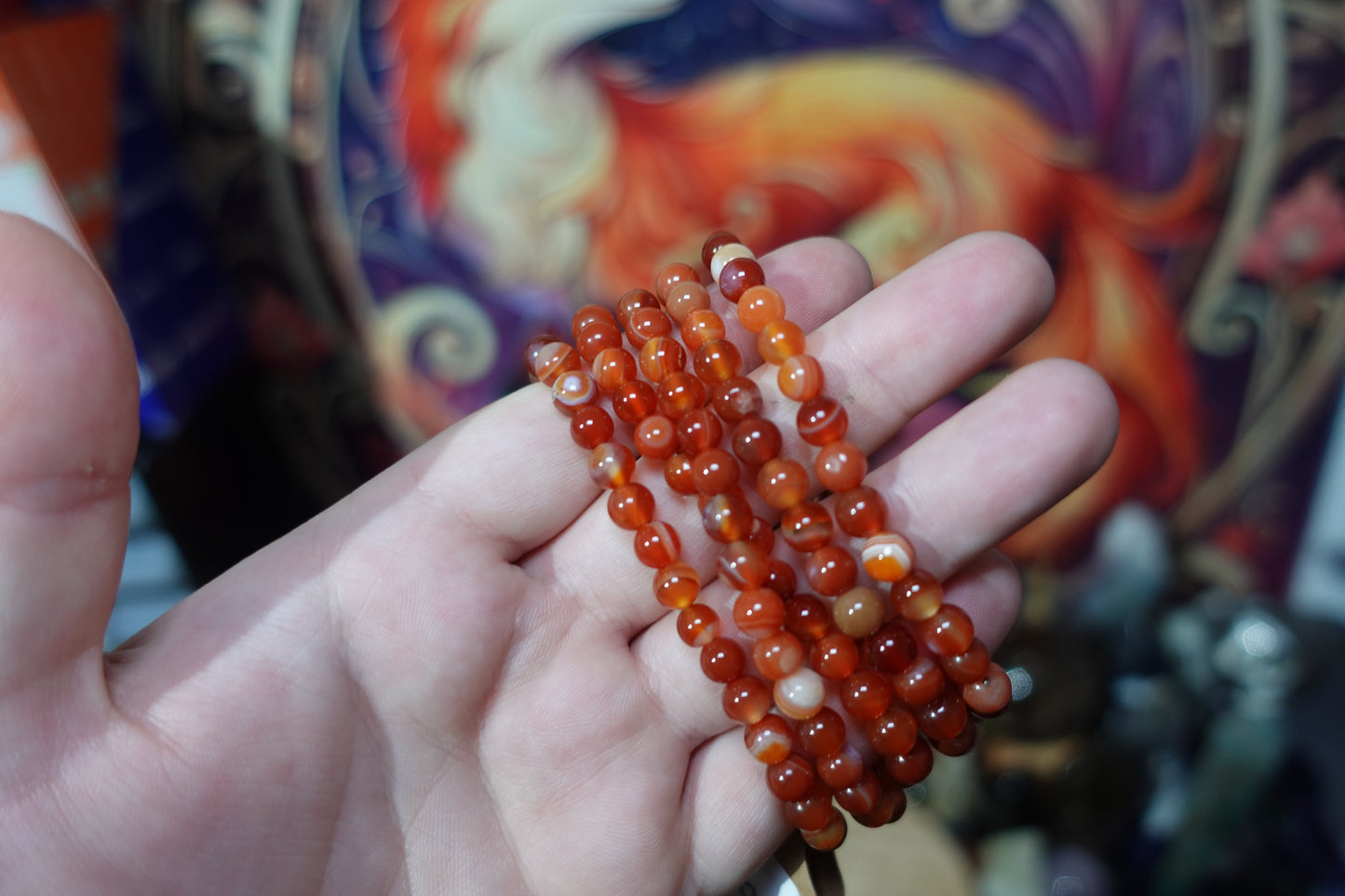 6mm Beaded Crystal Bracelets