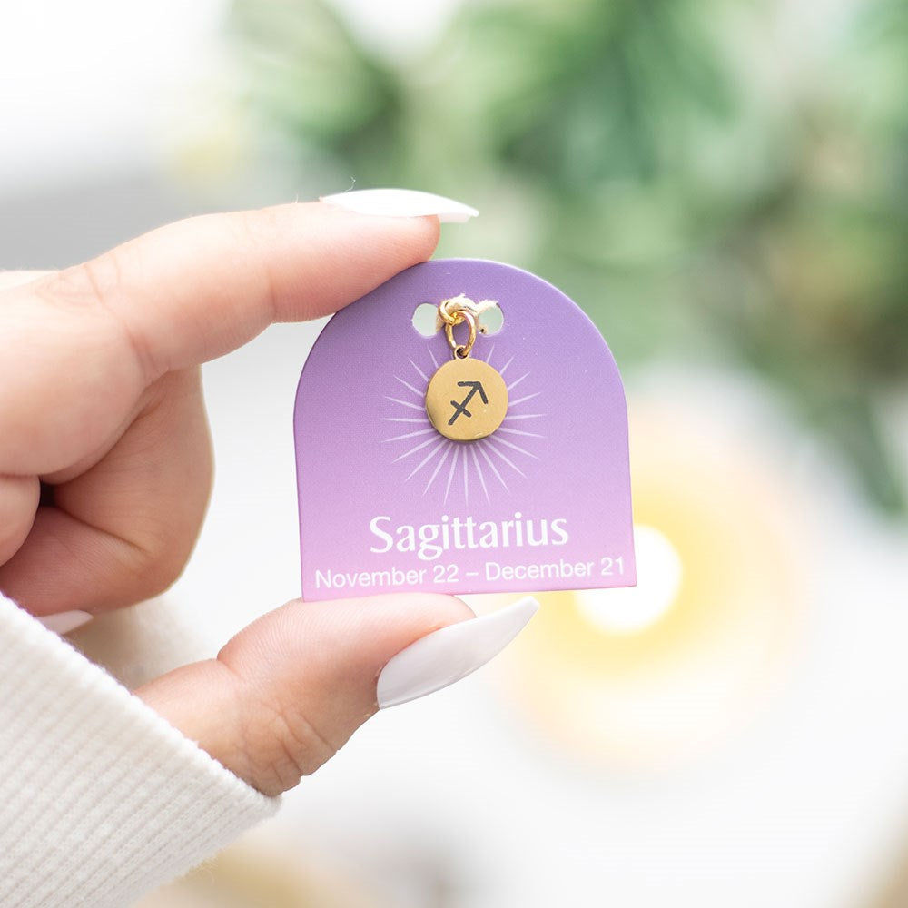 Gold Tone Zodiac Sign Charm