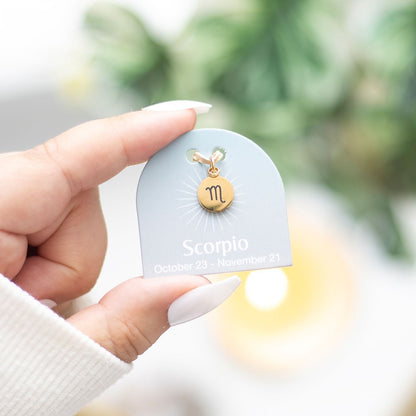 Gold Tone Zodiac Sign Charm